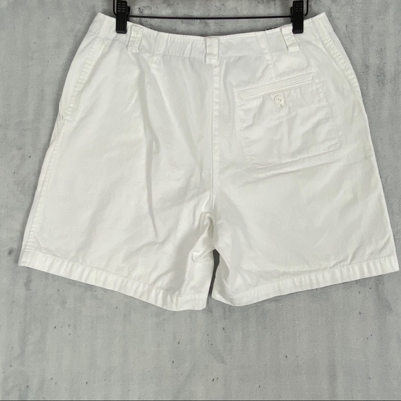 White Shorts Jones New York Signature Womens Size 8 Cotton High Rise Pockets - Picture 2 of 12